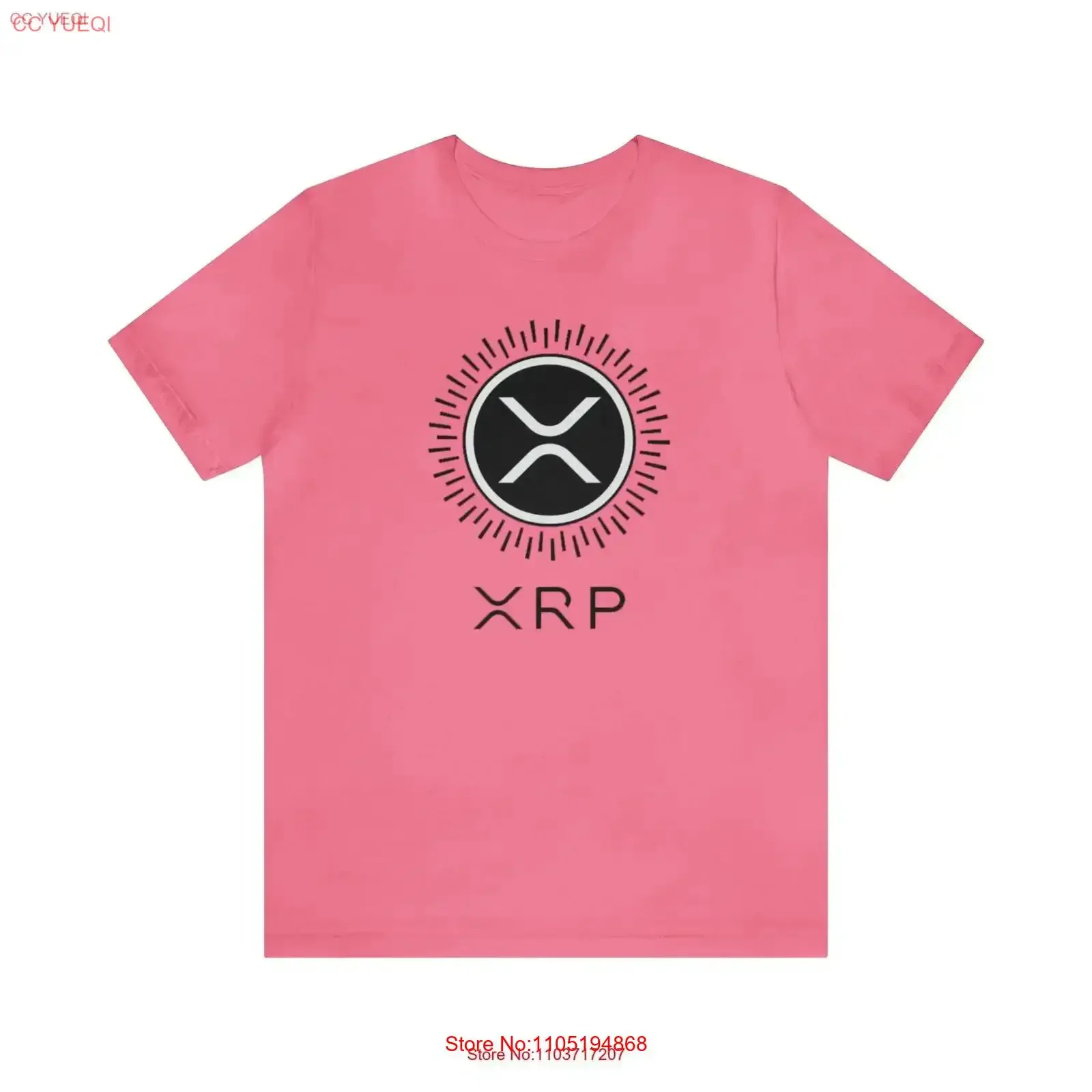 XRP T Shirt Crypto Ripple Bitcoin Jersey for Him Her vintage Washed fashion Slightly designer clothes Soft