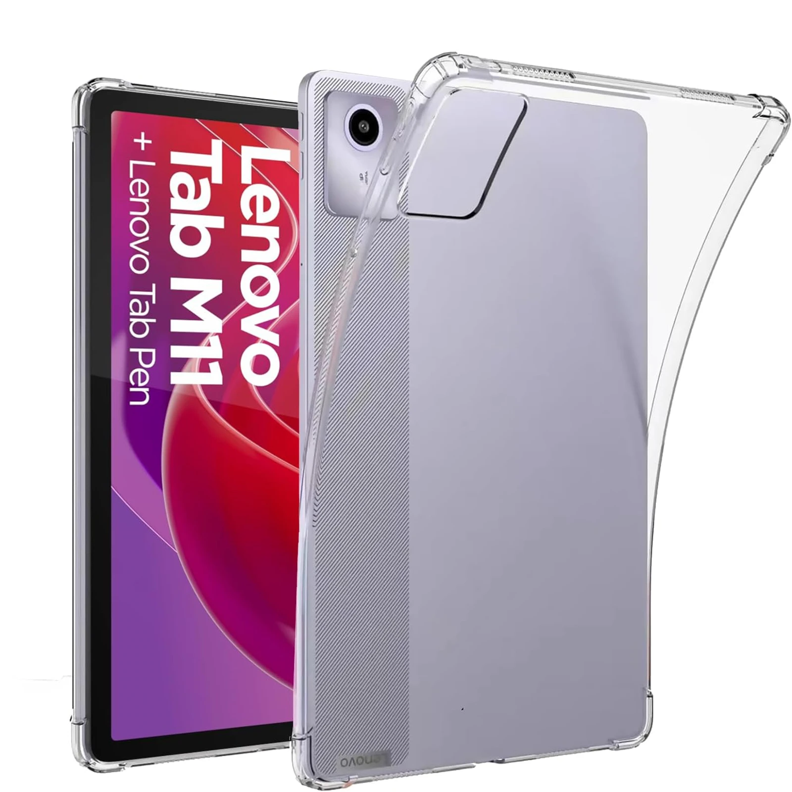 

Transparent TPU Case for Lenovo Tab M11 (11 inch) 2024 Slim Lightweight Anti-Shock Anti-Scratch for Lenovo Tab M11 2024 11"