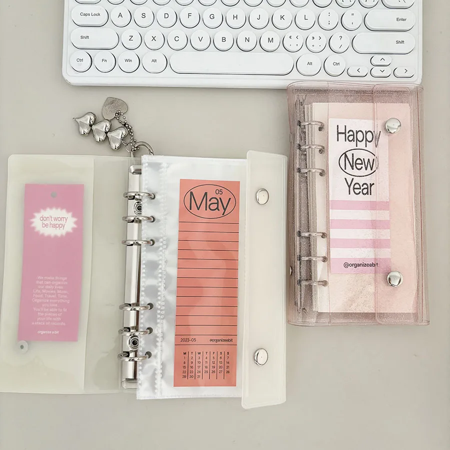 A6 Halbsternförmige Hülle, 10 Stück 1/2/3 Zoll Aufbewahrungstaschen, Postkartenordner, Sammelorganizer, DIY 50 Ersatzpapiere – Detail 4