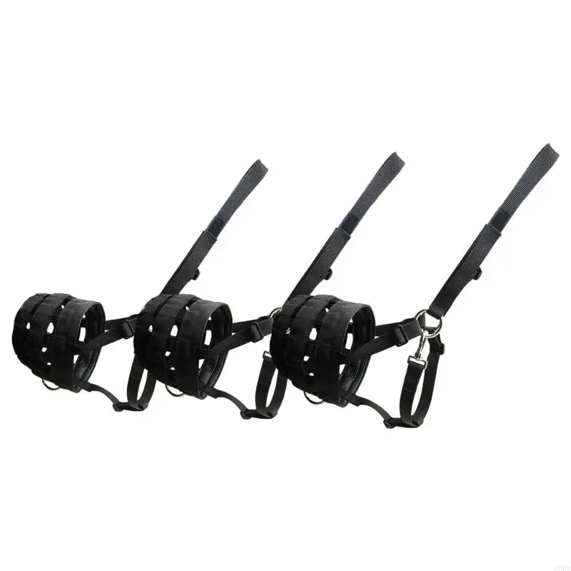 كمامة رعي جيدة التهوية مع واقي للفم مرفق به رسن حصان مع شبكة أمان معززة 69HD #1