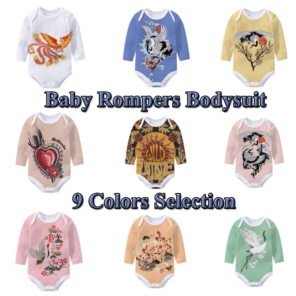 Baby Clothes Newborn Infant Baby Boys Girls Long Sleeve Bodysuits Jumpsuit Spring Autumn Winter Baby Outfits Ropa Bebe