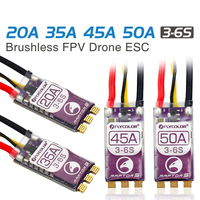 FLYCOLOR Raptor5 Brushless ESC 3-6S Drone ESC 32Bit G701 PWM 128K Single 20A 35A 45A 50A ECS Dshot Proshot for FPV Racing Drones
