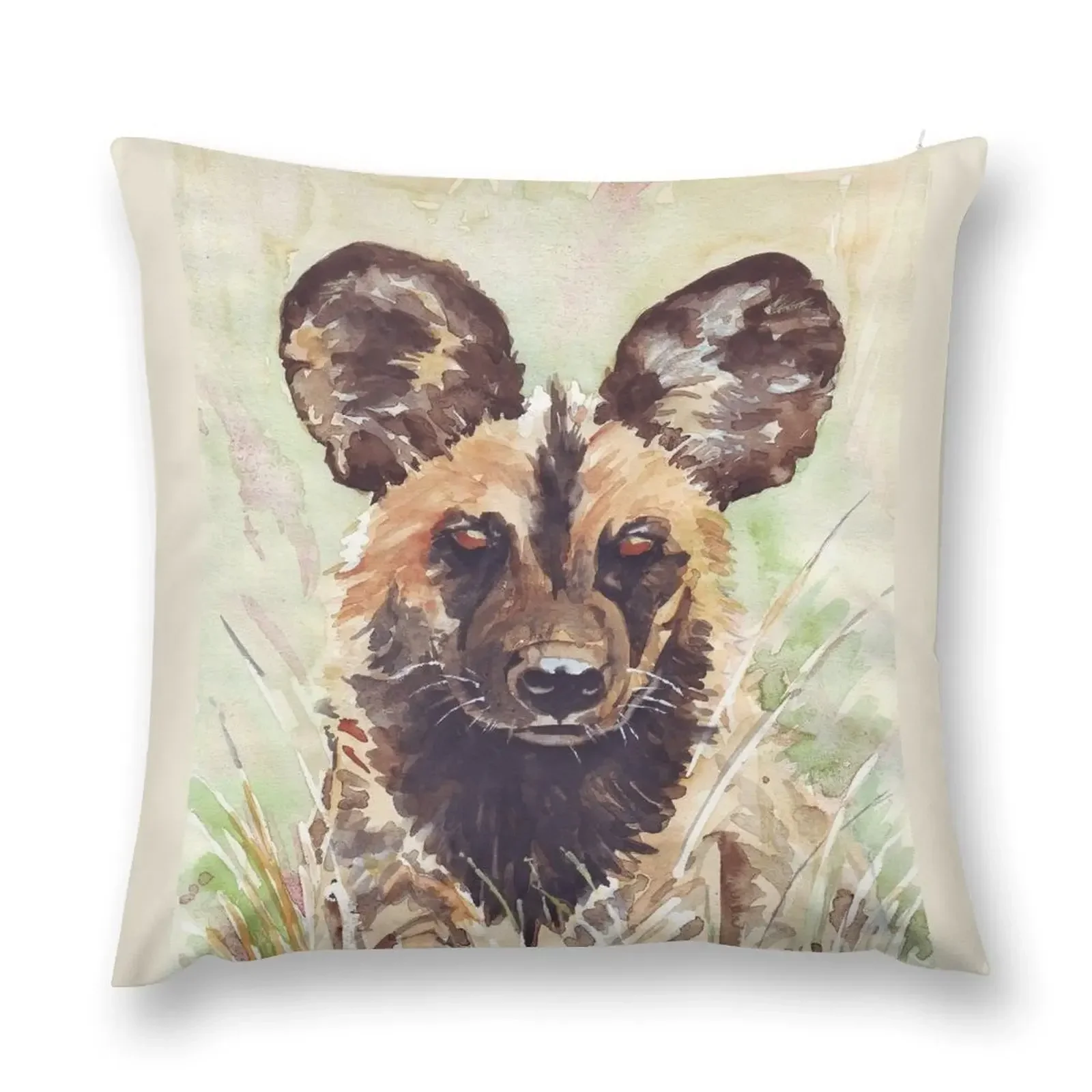 African Wild Dog Throw Pillow Throw Pillow Covers Anime Decorative Cushion Cover Decorative pillowcase pillow