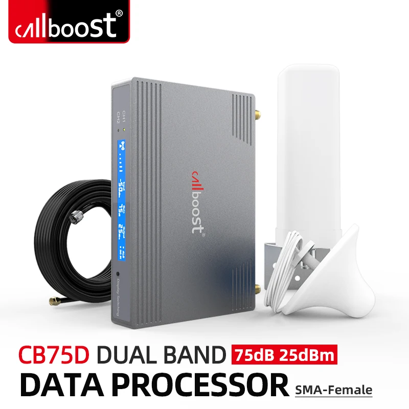 Callboost Dual Band 900 1800 Network Amplifier 4G LTE 1800 2100 Repeater GSM 2G 3G 4G Mobile Phone Signal Booster 3G 850 700 4G