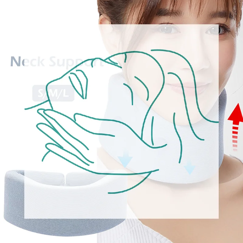 

1PC Neck Support Neck Stretcher Cervical Brace Traction Cervical Collar Office Soft Foam Neck Brace Sleeping Neck Support Brace