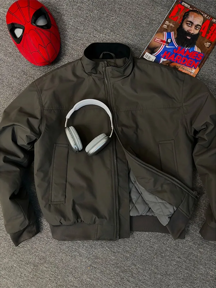 

Cleanfit ey Jaet Men's Winter American ort Flight Jaet Haome Cotton Clothing Outerwear Warm Long Sve Zipper