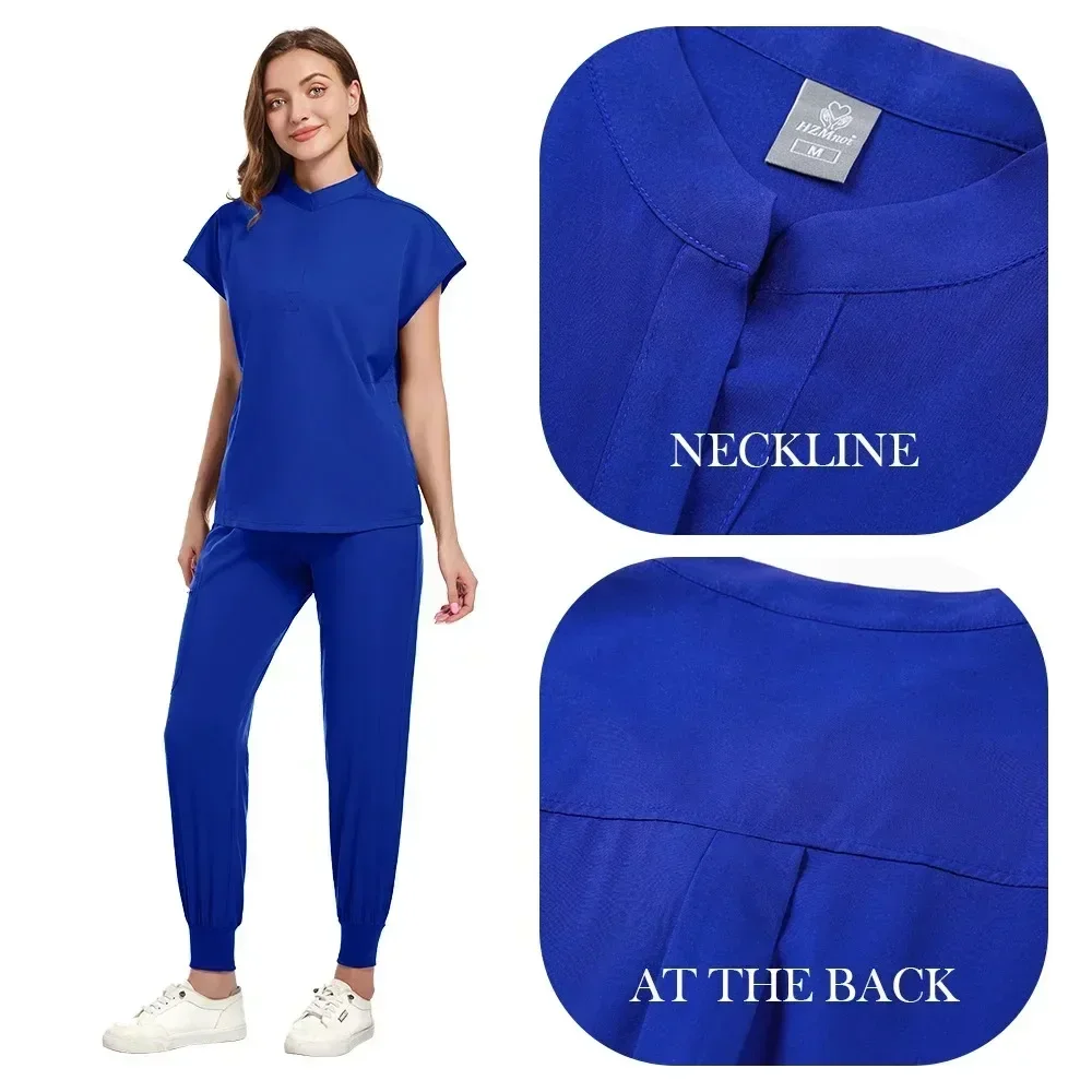 多色美容師作業服無地ラボ作業服医療看護制服ペットクリニックスクラブセット作業服卸売