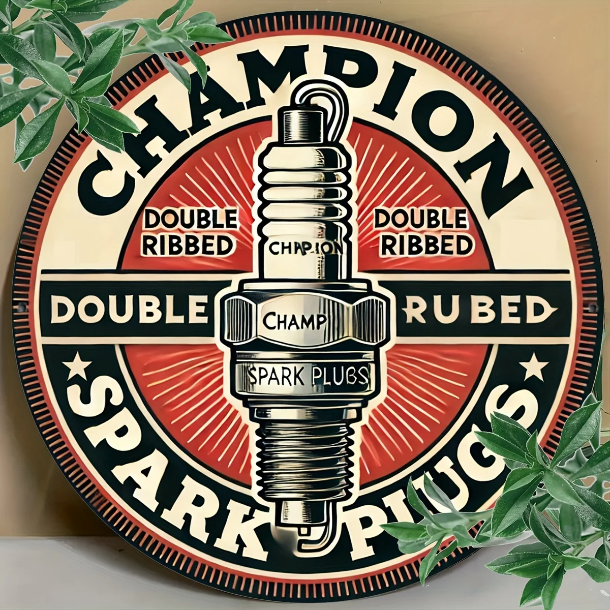 1pc Round Vintage-Inspired 8x8