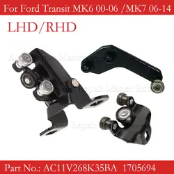 Guida del rullo inferiore centrale superiore della porta scorrevole laterale sinistra destra per FORD TRANSIT MK6 MK7 1705694 1667675