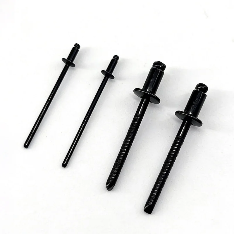 Black 304 Blind Rivets Round Head Open End Pop Rivets Anti-corrosion Pull Rivets For Automobile Furniture Hardware Repair
