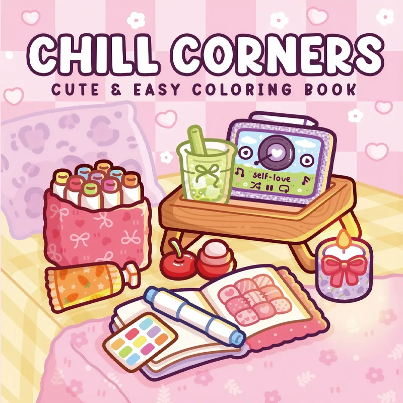 Adult Coloring Book for Relaxation 42 Pages Art Therapy Christmas Gift Drawing Supplies Stress Relief Men Women Chill Corners