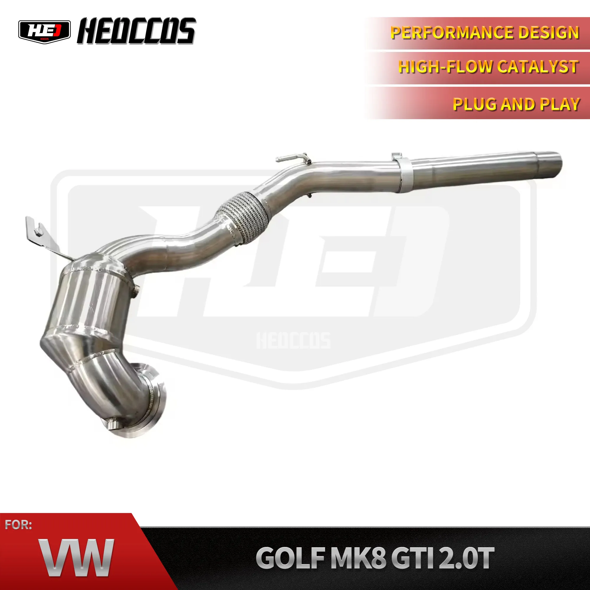 

HEO for Volkswagen Golf MK8 GTI Stainless Steel Exhaust Downpipe High Performance Exhaust Pipes