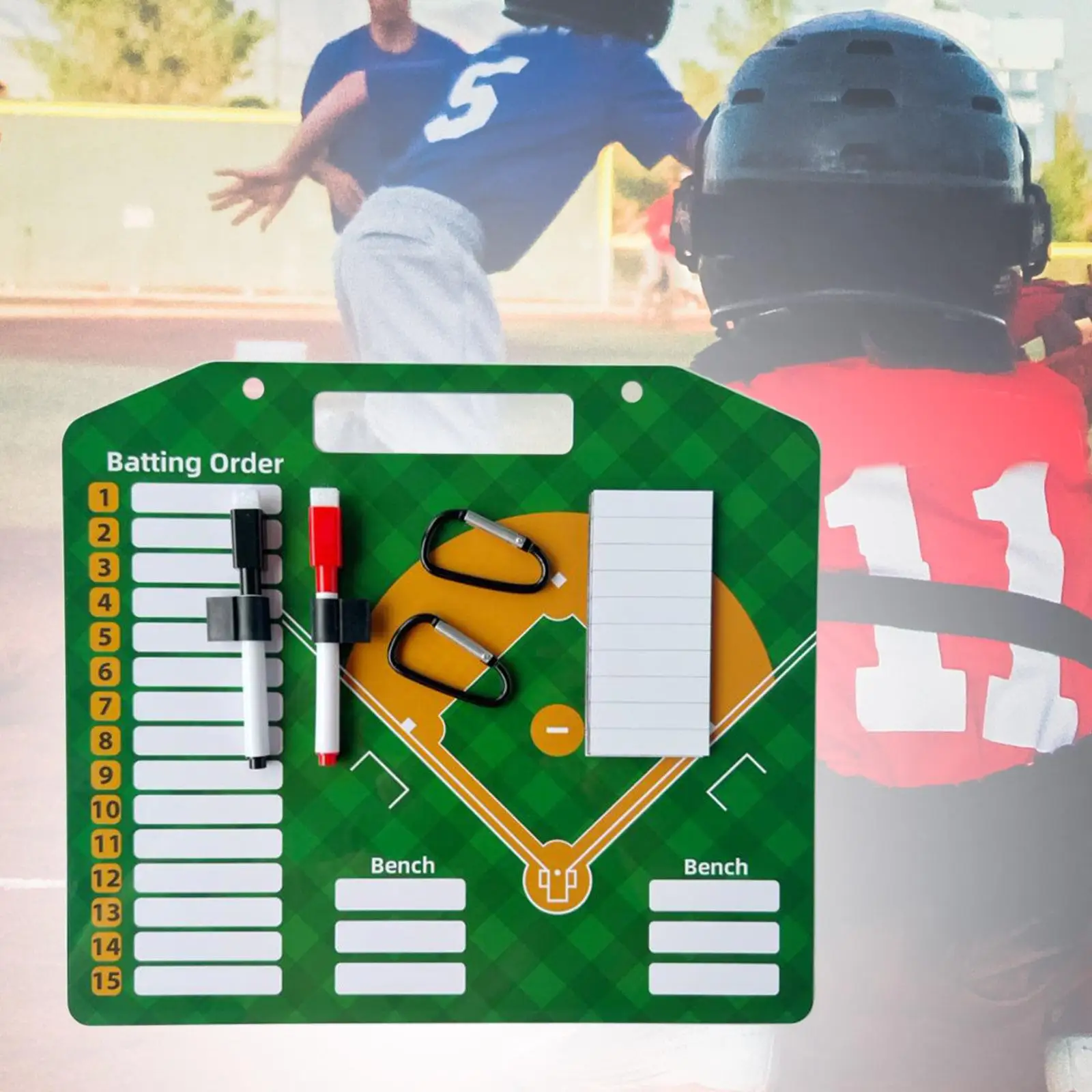 Baseball Coaching Board Teaching Assistant Baseball Tactical Board Erasable Demonstration Command Tactical Board for Match