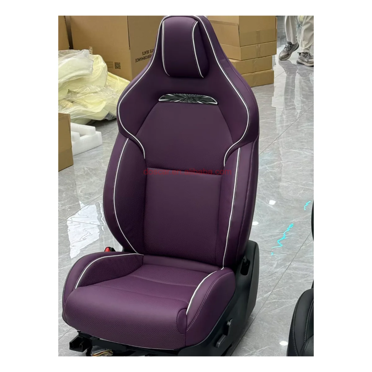 DOS Car Accessory Sports Seats For Tesla Model Y Upgrade Sponge Leather Cover Customization Racing Bucket Seat