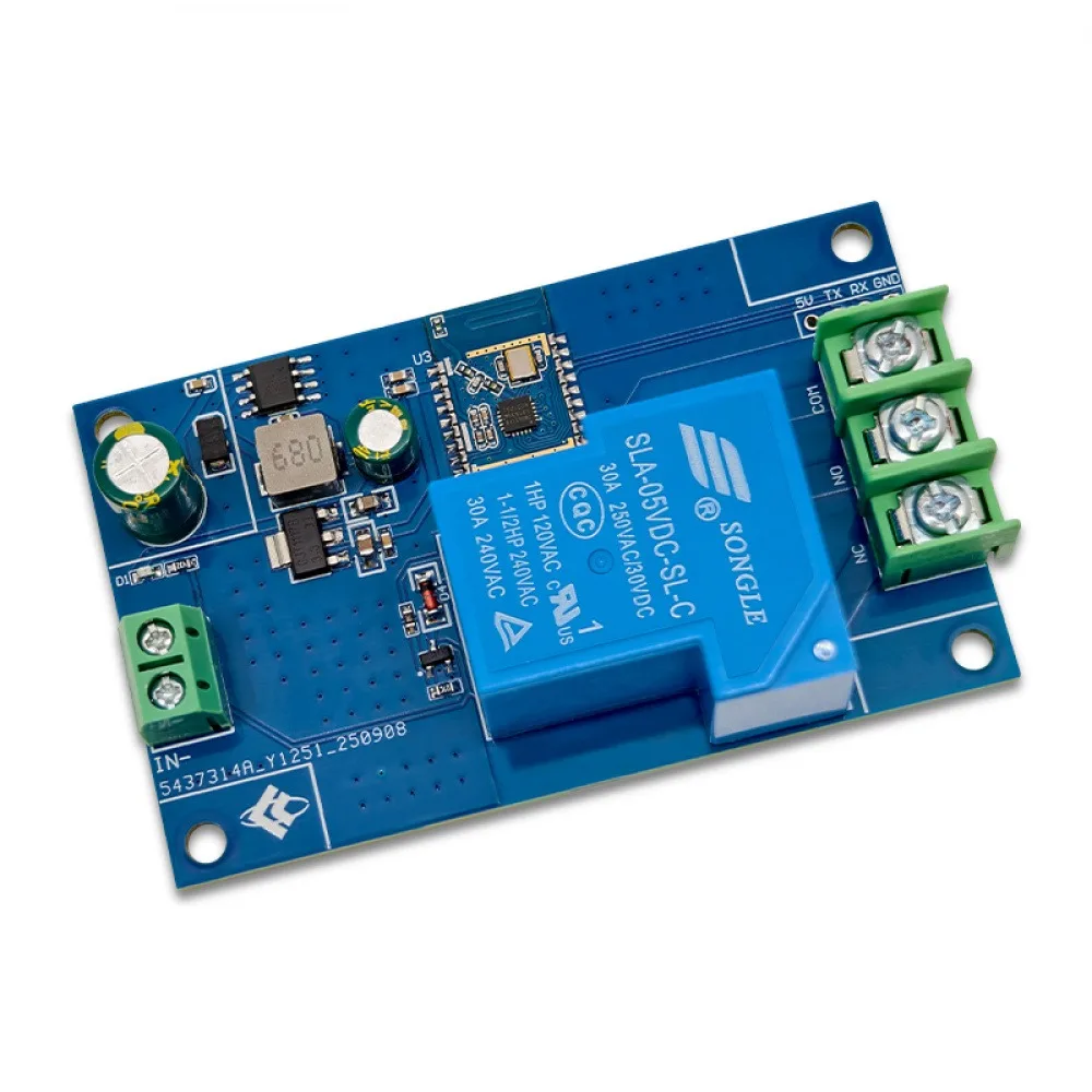 Single-channel 30A Relay Module Sensor Switch Bluetooth-compatible Proximity Switch 5-32V Powered Support UART Serial Port