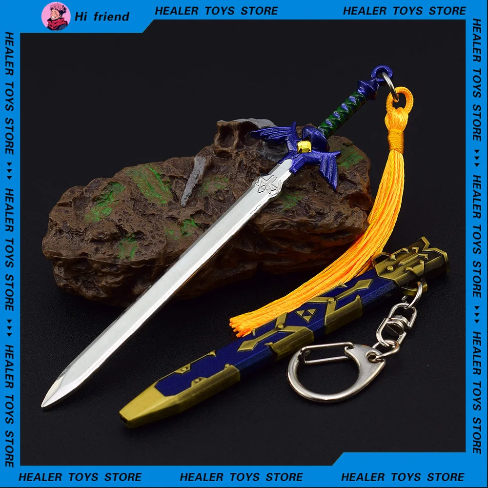 Tears of King Master Sword Retro Old-fashion Keychains Anime Game Periphery Link Weapon Model Keychain Accessories Gift Toy Kid