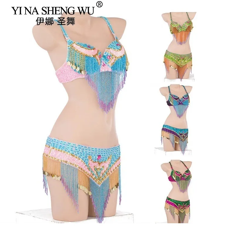 costume-de-danse-du-ventre-ensemble-de-soutien-gorge-et-ceinture-a-franges-perlees-tenue-de-spectacle-indien-oriental-vetements-d'entrainement-sur-scene-pour-adultes-et-filles