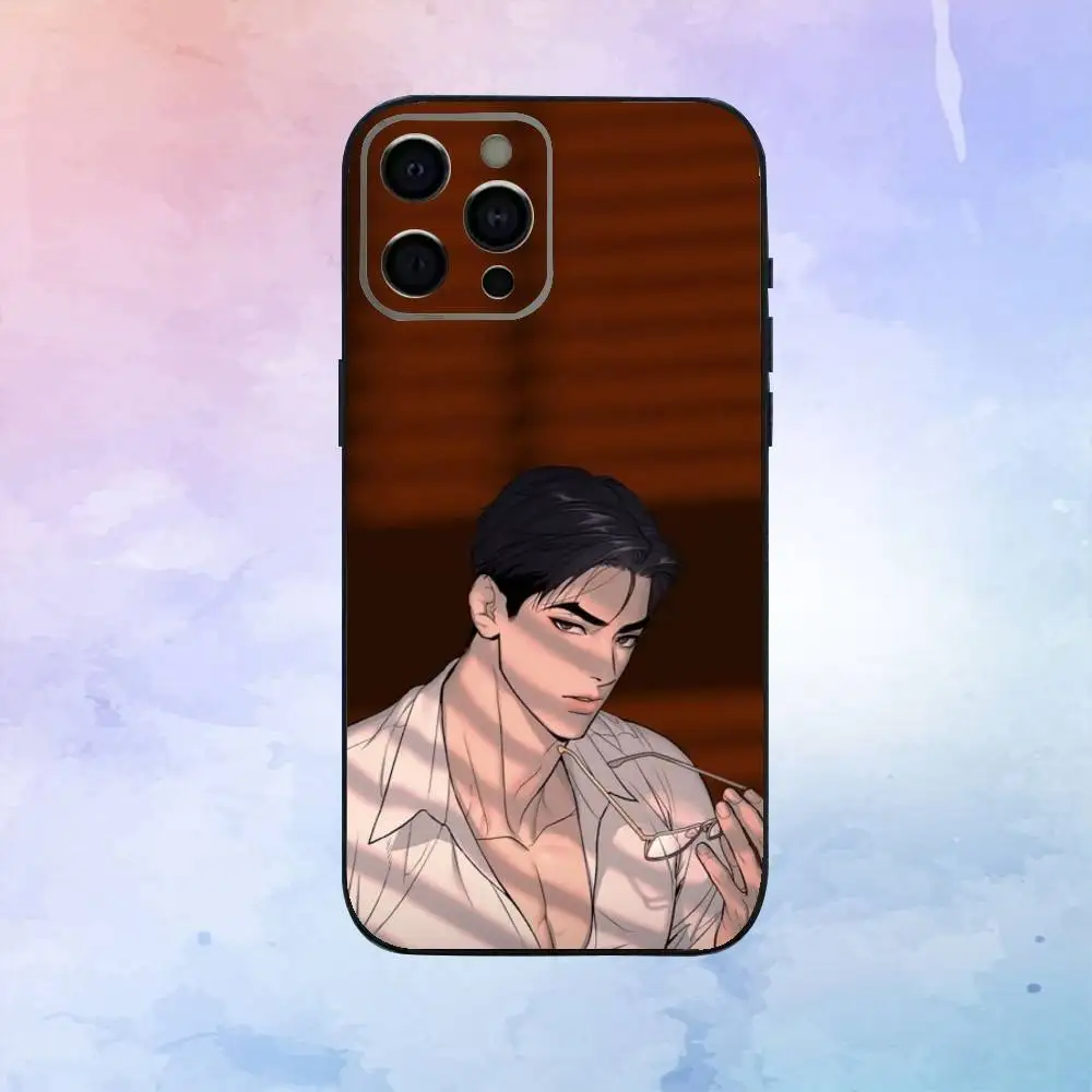 เคสโทรศัพท์ J-Joo Jaekyung สำหรับ iPhone17,16,15,14,13,12,11 Plus,Pro Max  แบบนิ่ม สีดำ