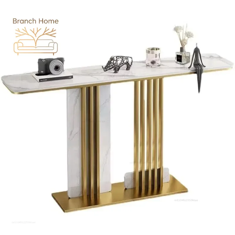 Slate Luxury Living Room Table Corner Minimalist Console Vertical Table Nordic Classic Tisch Wohnzimer Entrance Hall Furniture