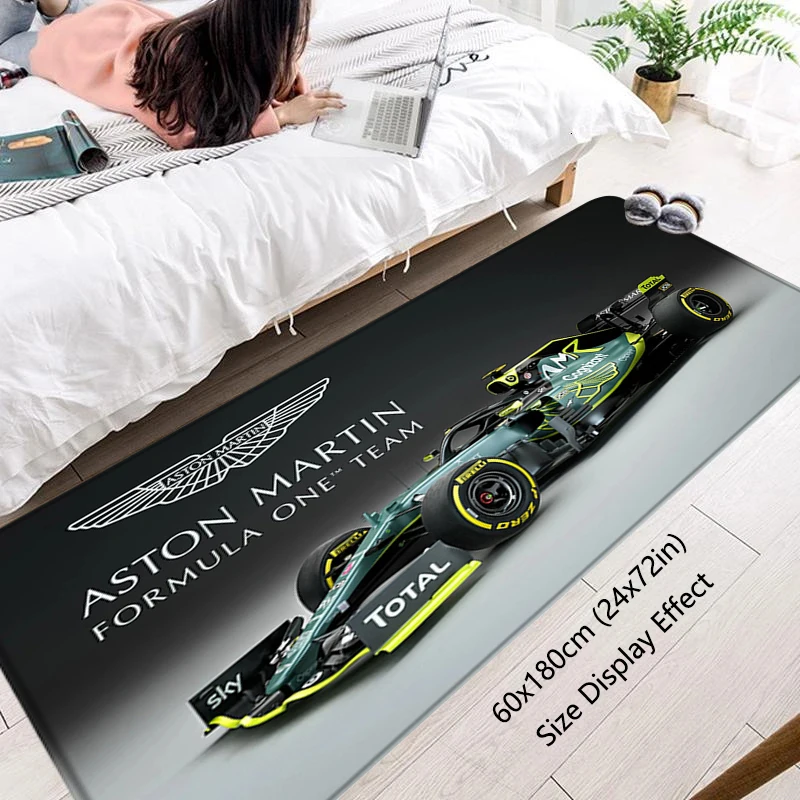 

Doormats ASTON MARTINS Racing Room Carpets Soft Floor Mat F1 Pet Rug Bath Mat Kitchen Hallway Foot Rugs Home Decor Birthday Gift