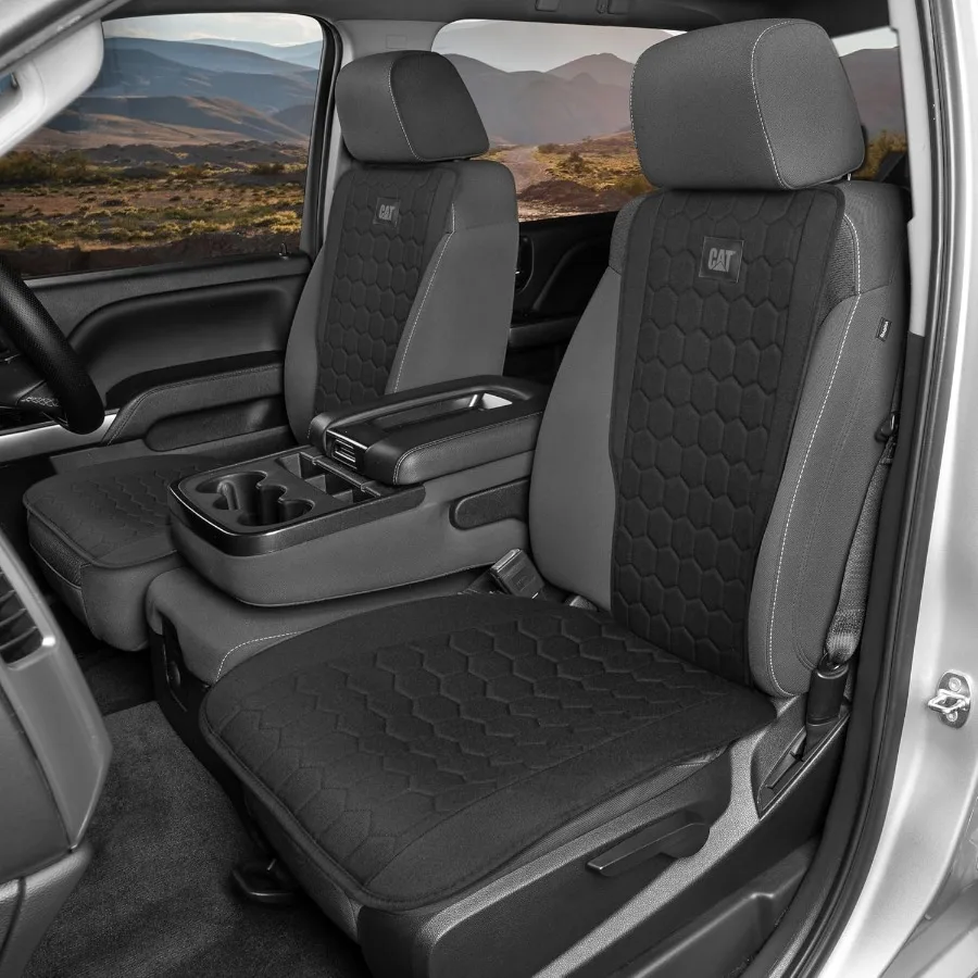 

Шестигранные льняные чехлы на автомобильные сиденья Прочные защитные чехлы на сиденья со стильным шестиугольным узором Универсальные подходят для автомобилей и грузовиков Прочный Fa