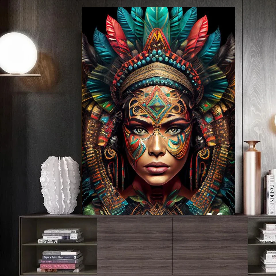 5d DIY Mexican Art Full Round Square Diamond Painting Egypt African Goddess Home Decor Diamond Mosaic Cross Stitch Handicrafts