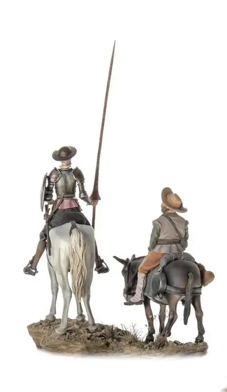 54mm Resin kit  Resin kit guitar and Sancho availablet Collectible Unassembled Sculpture for Hobbyists