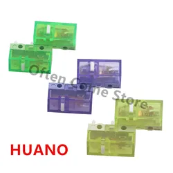 1Pcs New HUANO Yellow Green Purple Transparent White Dot Mouse Micro Switch Button - 90M 100M 120 Million Click Lifespan