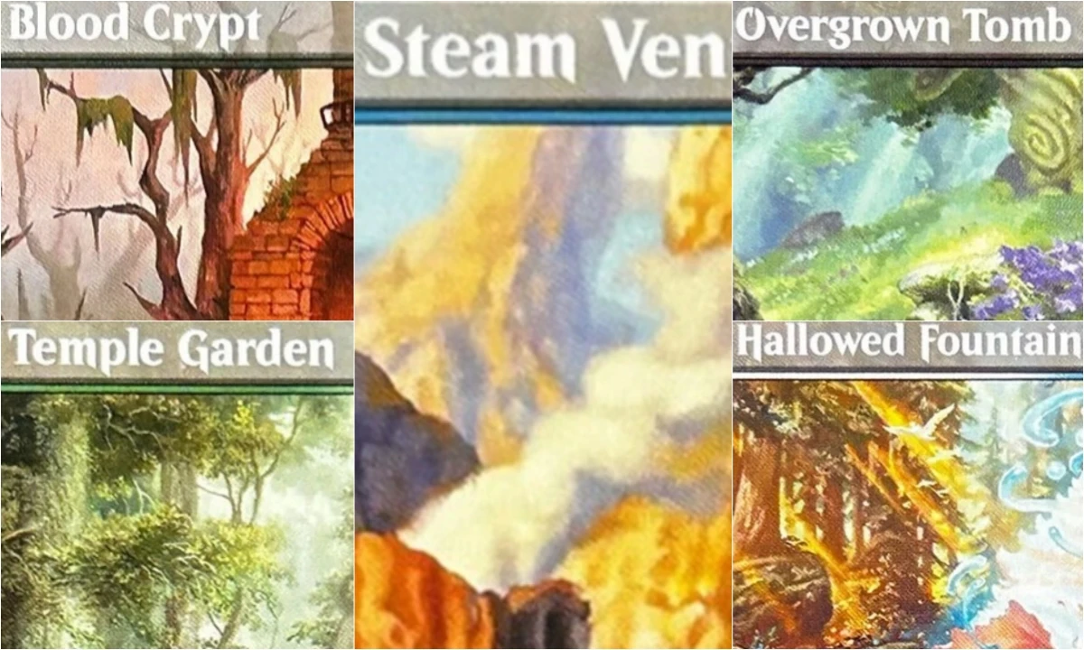 

ECL Shocklands "Temple Garden/Blood Crypt" TCG Magical Proxy Cards Temple Garden Top Quality Proxy Playing Game Trading Cards