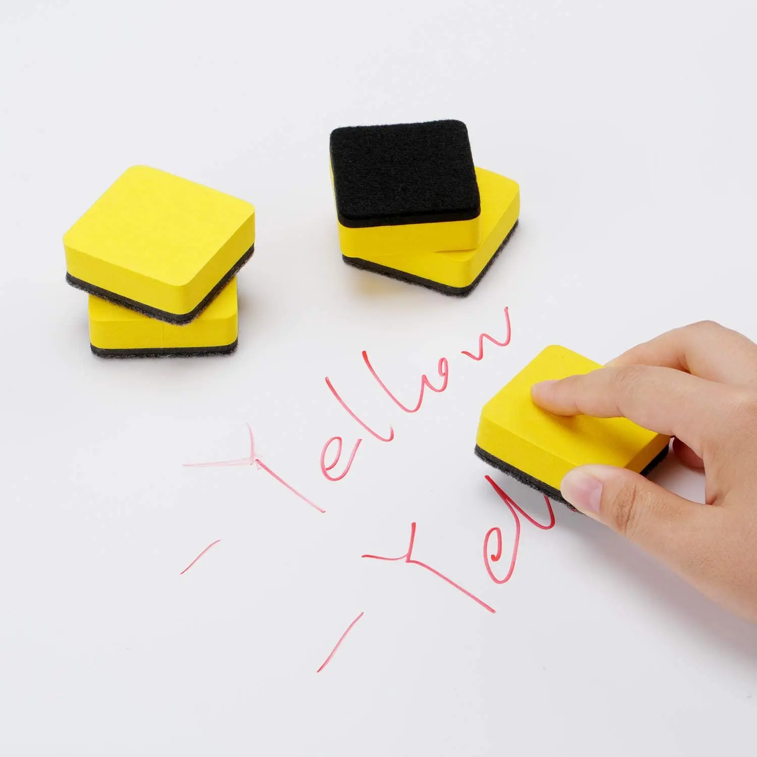 Imagem -05 - Lavável e Reutilizável Magnetic Whiteboard Eraser Quadro Branco Eraser para Limpeza Marcadores de Apagamento Seco 30 Pack