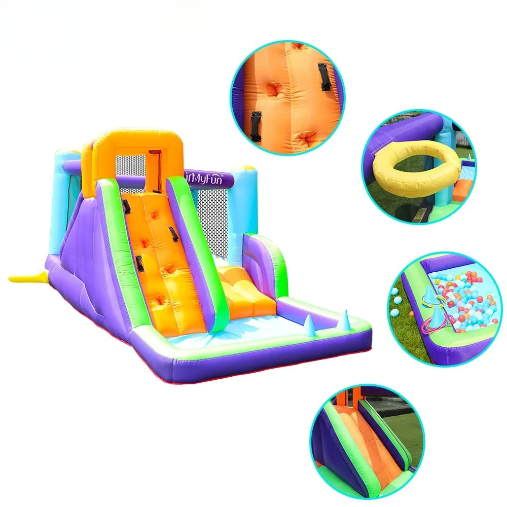 Hot Koop Kleine Springkussen Kasteel voor Kinderen Springkussen Opblaasbaar Stuiterend Springkasteel Springkasteel Met Blower