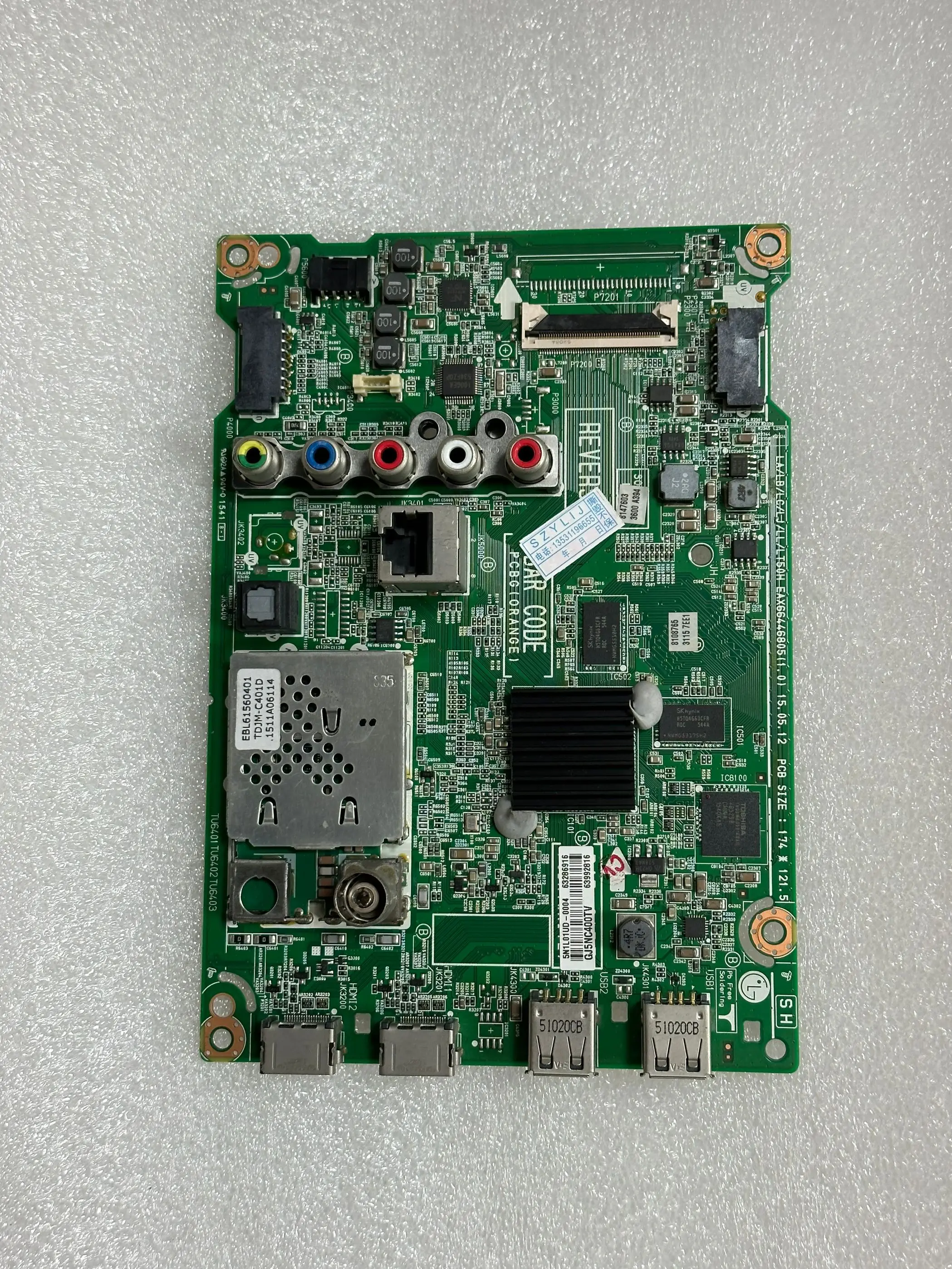 Good test for 55LF5950-CB motherboard EAX66446805 screen LC550DUE