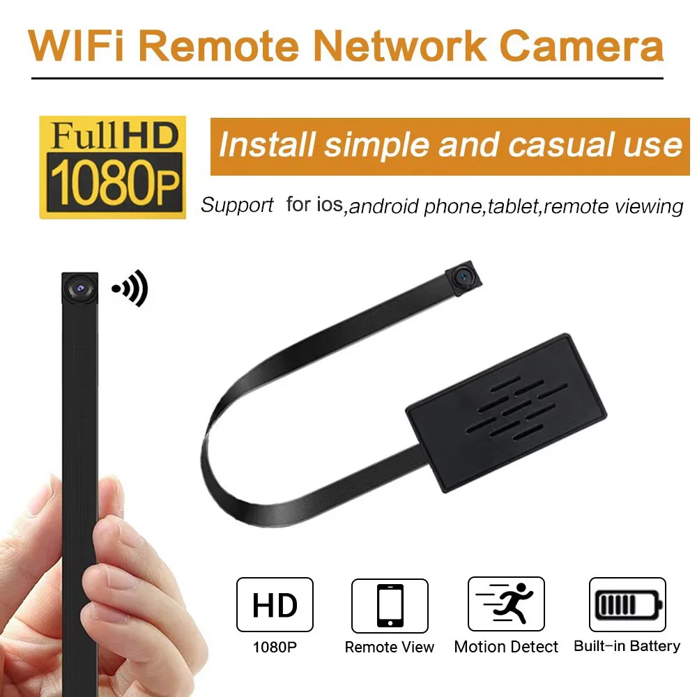 Mini DIY Network Video Camera Real-time Smartphone APP Control Wireless Surveillance Motion Detection Camera With USB reader view 6