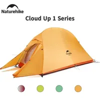 Naturehike Cloud Up 1 Person Tent Ultralight Waterproof Trekking Tent 20D Nylon Professional Tent Backpacking Hiking Equipment