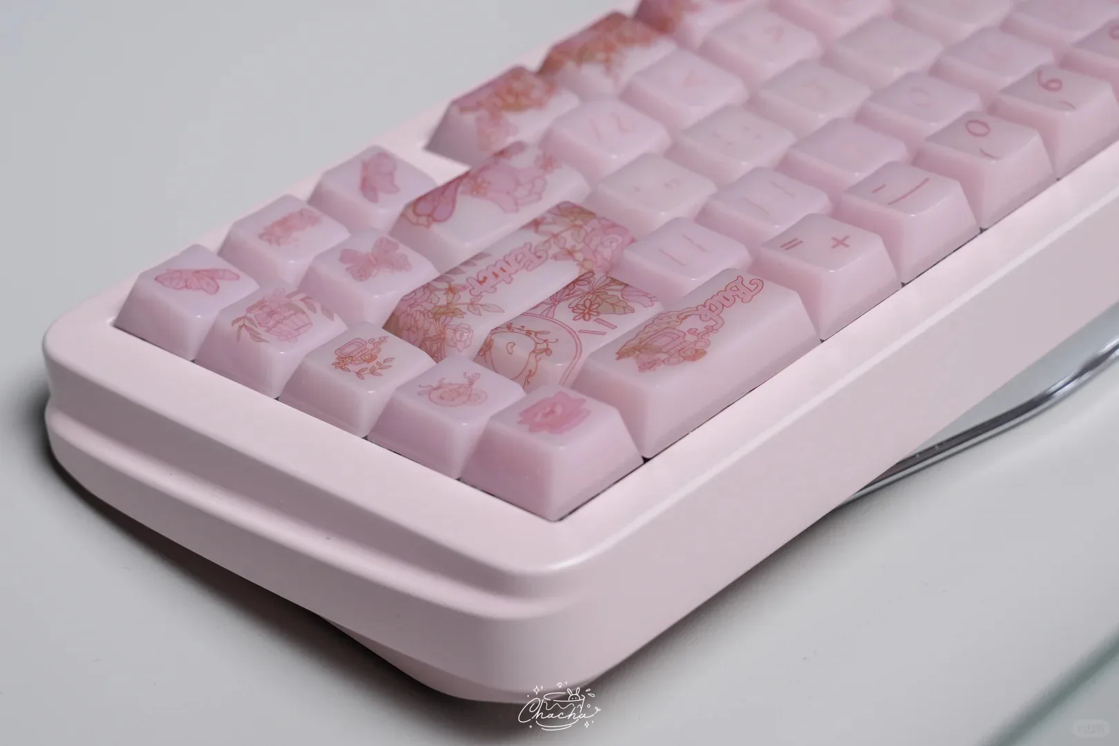 Time Ballet Keycap Little Jelly Fc Height 130/139Keys Pc Pbt Flower Pink Purple Flower Keycap