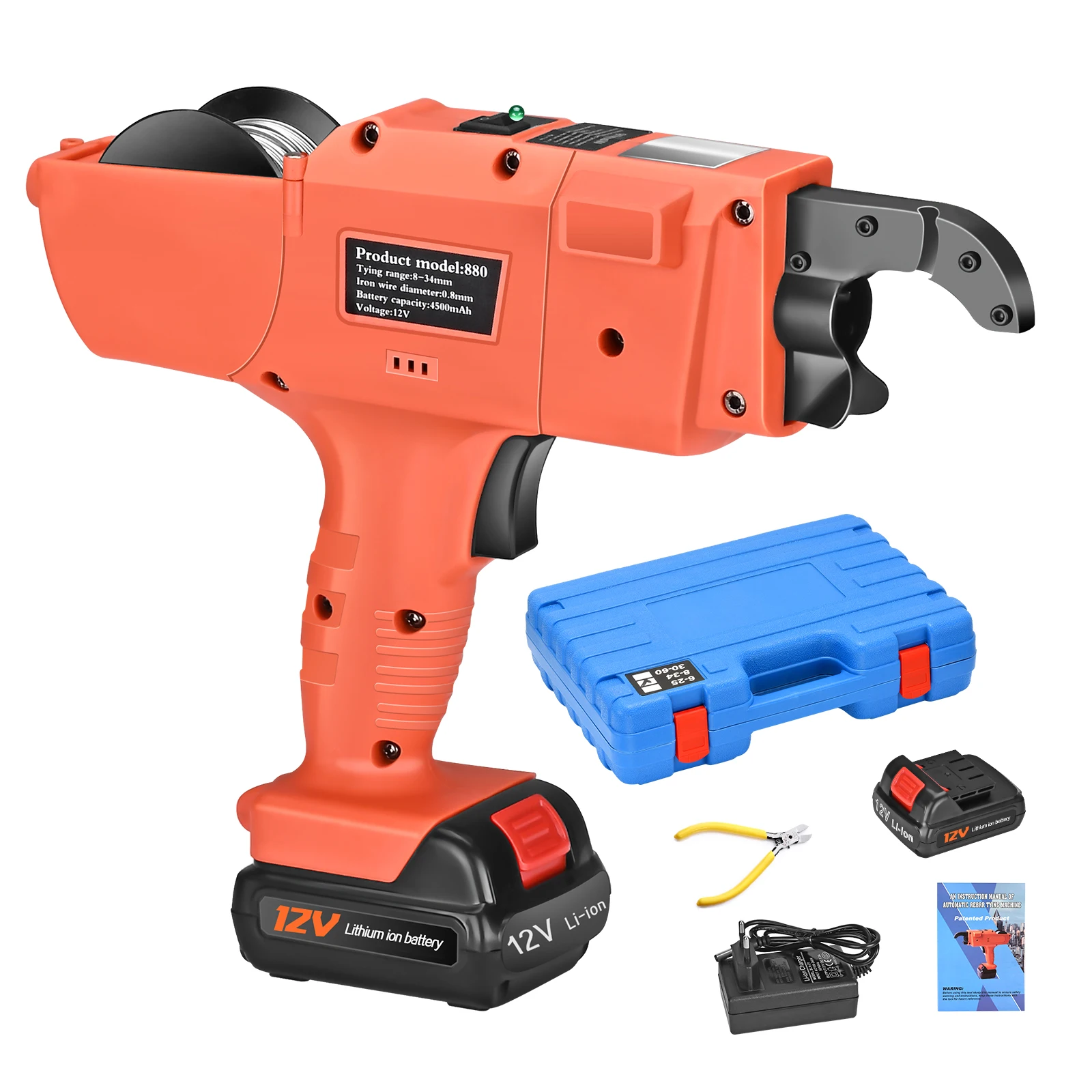 Imagem -06 - Máquina de Encadernação Automática Fio sem Fio Bateria de Lítio 12v 3000mah