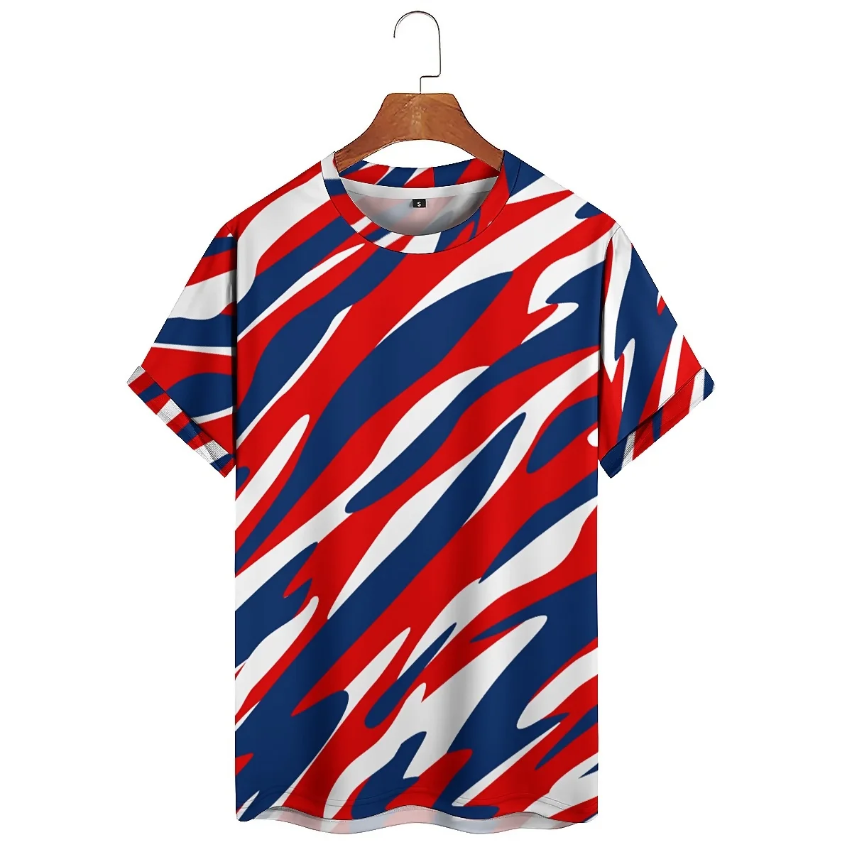 

Cool & Lightweight Indoor & Outdoor Men's 3D Printed Short-Sleeve T-Shirt - 3D Holiday Gift Printed Top