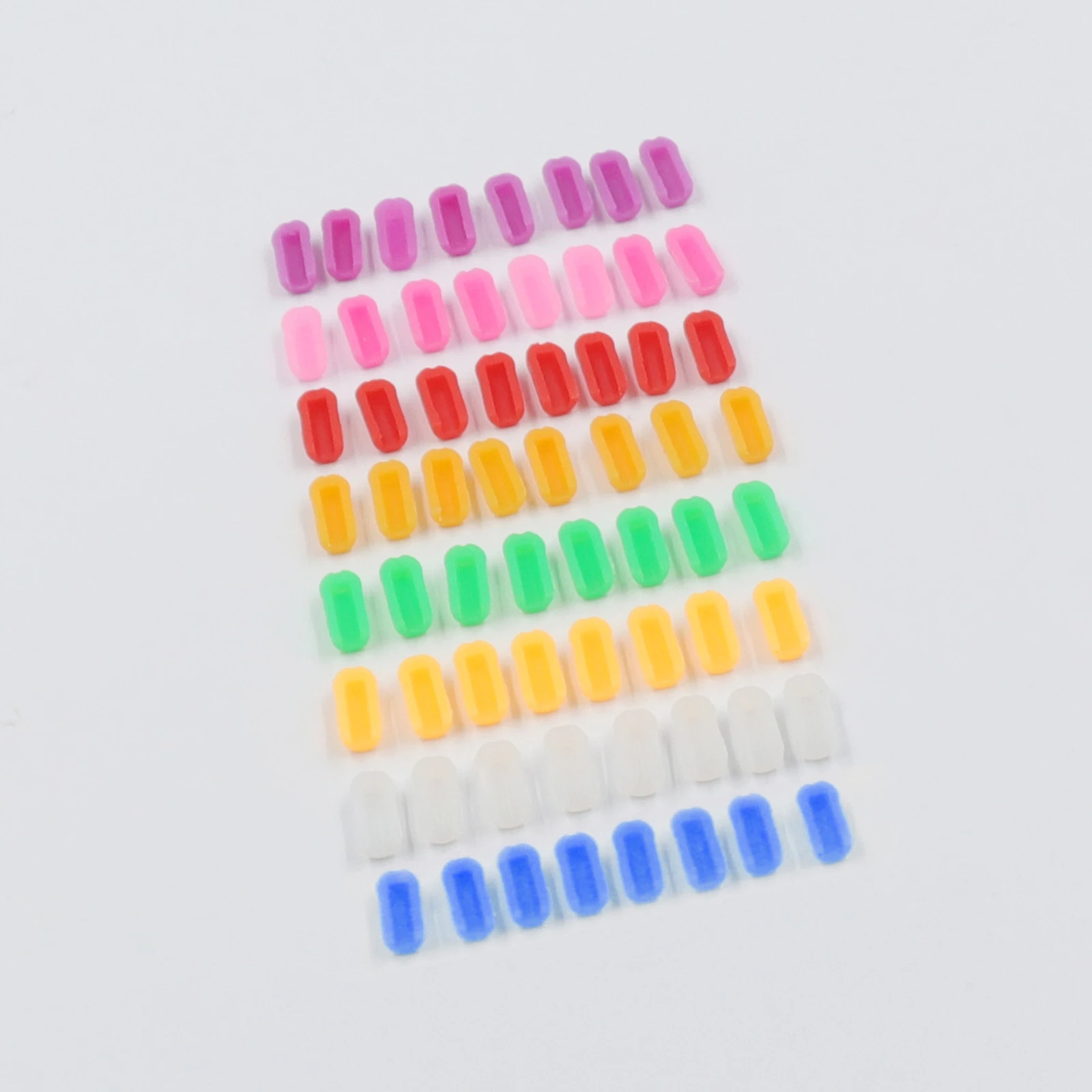 100Pcs Colorful End Caps for Size 6x12mm Neon LED Strip Light Sealed Waterproof End Cap Pink Purple Blue Green Orange Red White