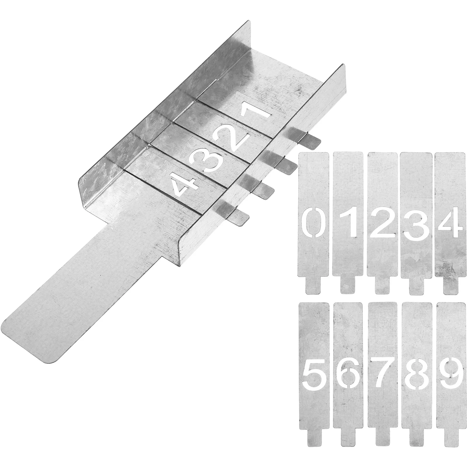 

1Set Wear Resistant Number Stencils Hollow Figure 0-9 Template Spray Paint DIY Craft Projects Hollow Figure 0-9 Template