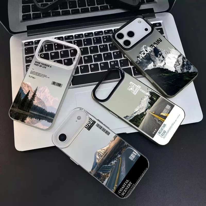 سنو ماونتن الطريق جراب هاتف ل ممن لهم A3 A5 A6 برو A15 A35 A18 A38 A3X A5X A55 A36 A17 A58 A57 A78 A98 A60 A7 غلاف IMD #6