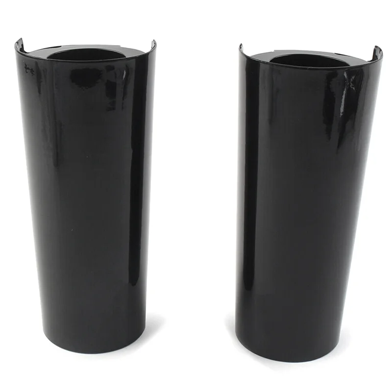 

2PCS Smooth Fork Tube Slider Covers Cowbells Replacement Parts Fit For Electra Tri Glide FLHX, +2Inch-A14Z