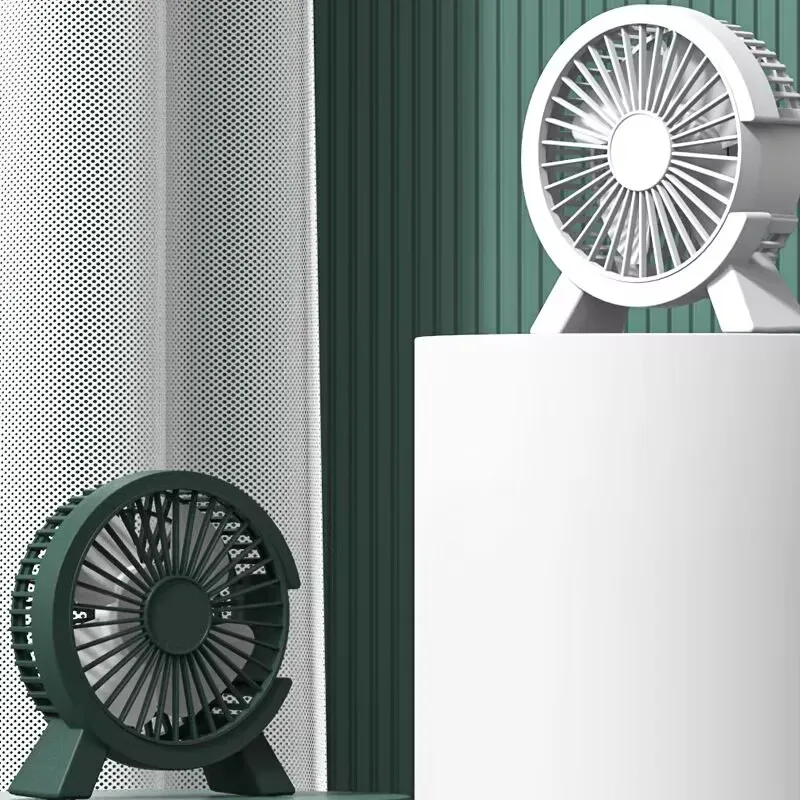 Mini USB Rechargeable Table Fan Portable Small Cooling Fan for Student Dormitory Computer Desk Home Office Summer Air Cooler view 3