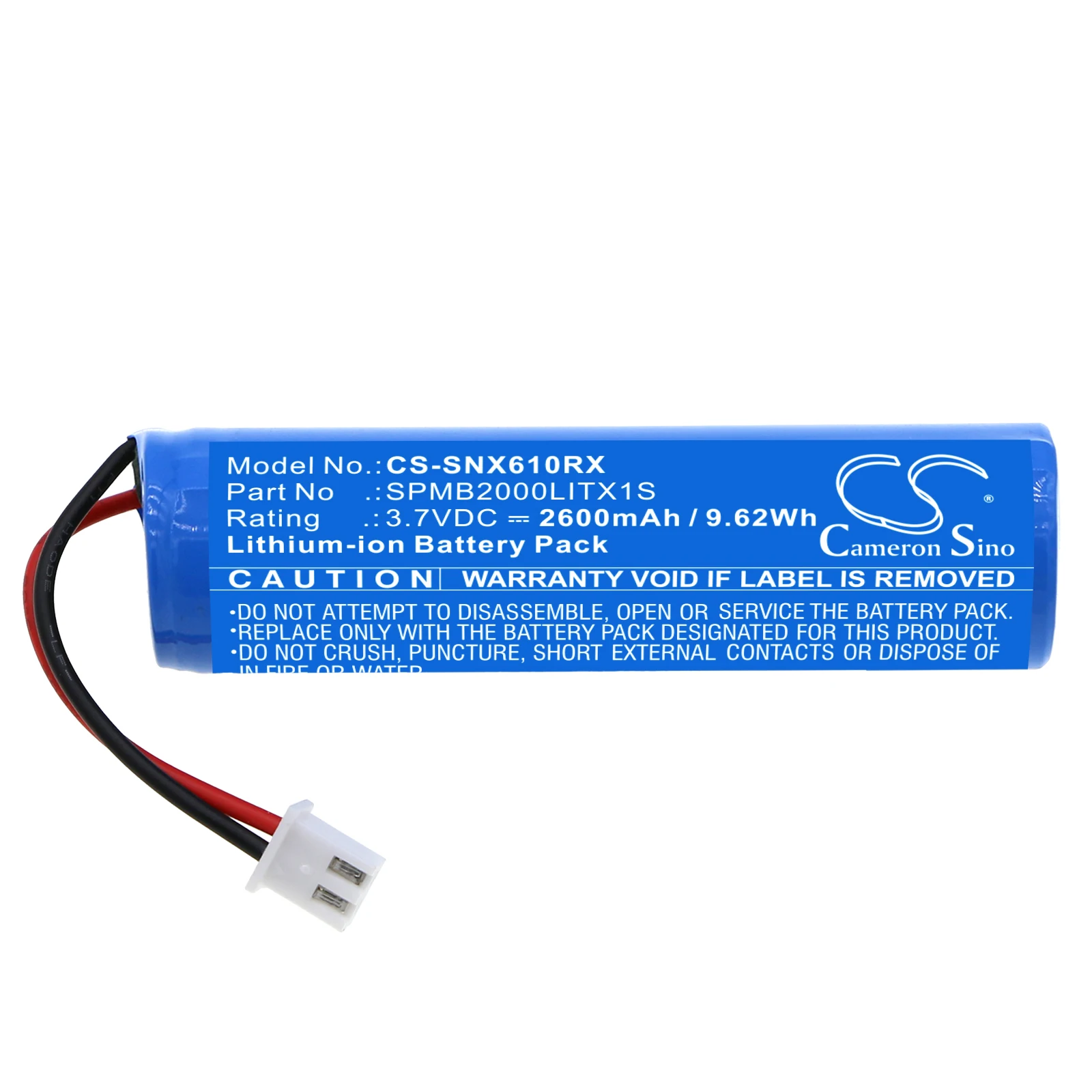 Batería de repuesto CS para transmisor Spektrum NX6, transmisor NX8 SPMB2000LITX1S 2600mAh / 9.62Wh Radio bidireccional