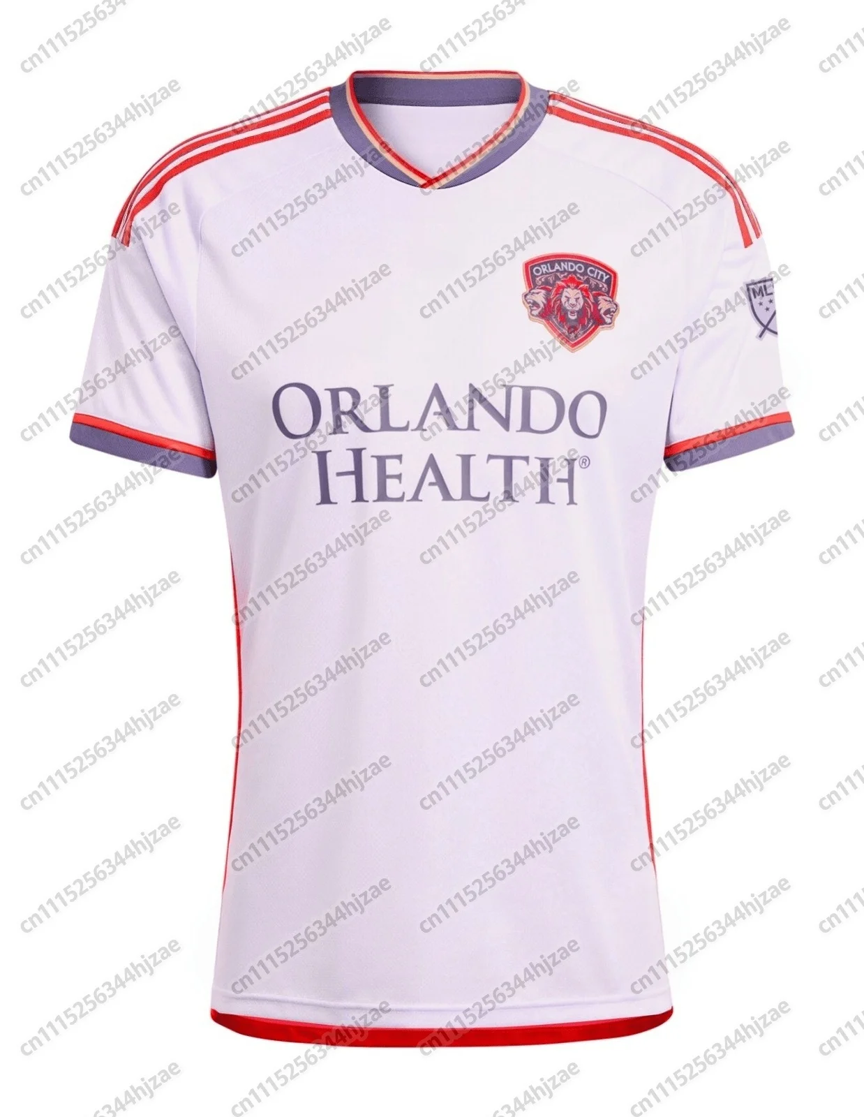 26-27 Orlando City Herren Fußballjacke Kurzarm Schnelltrocknend Fan Edition Match Training T-Shirt Sportbekleidung Family Edition – Detail 5
