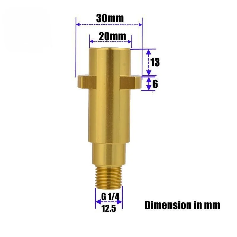 For KARCHER K2-K7 Wash Gun Adaptor With G1/4 Male Fitting Thread For Foam Gun Lance Connector