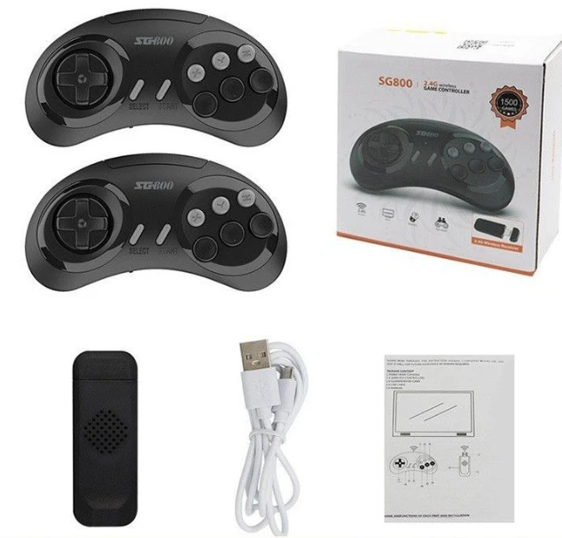 

2024 New Simple Classic Game Console, Home Tv Game Console, Wireless Battery, Internet Connected Mini Game Console