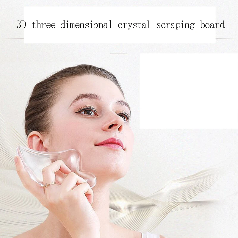 Whole body universal massage tool crystal scraping board + crystal bar