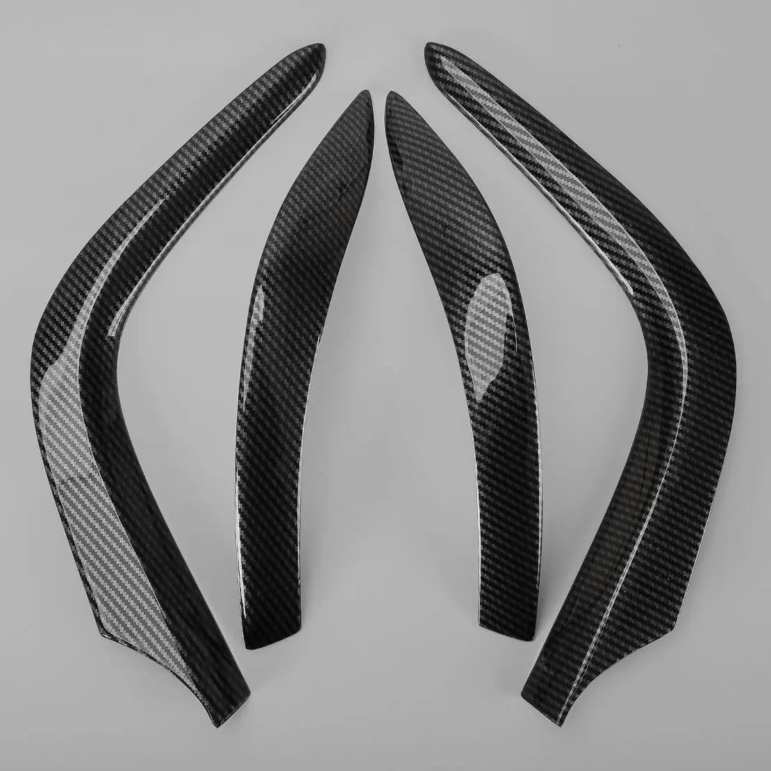 

4Pcs Carbon Fiber Grain Central Dashboard Strips Covers Trims ABS Fit for Toyota Corolla 2009 2010 2011 2012 2013