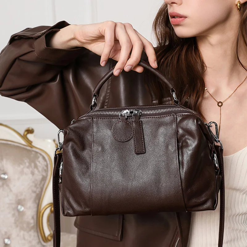 mini-boston-bag-genuine-leather-soft-cowhide-leather-top-handle-crossbody-purse-fashion-women-shoulder-bags