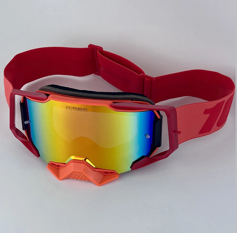 موتوكروس نظارات دراجة نارية النظارات الشمسية HD عدسة رجل MTB ATV قناع يندبروف حماية ركوب النساء موتو MX نظارات